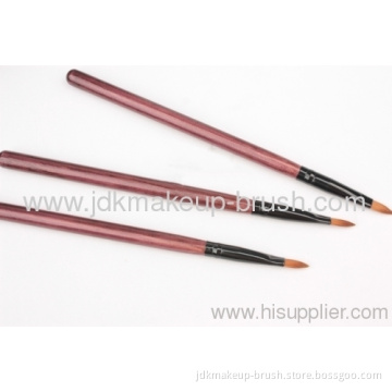 Synthetic Hair Lip Brush With Wooden Handle 